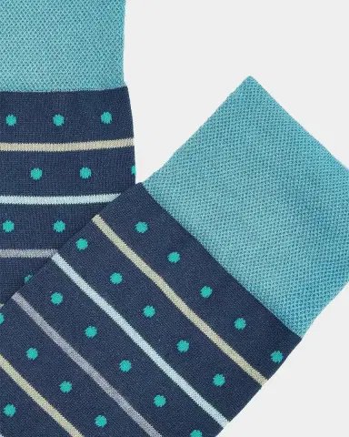 Marcoliani Stripe Dots Cotton-Nylon Socks 2-Pack | Thumbnail 2 Marcoliani Stripe Dots Cotton-Nylon Socks 2-Pack | Thumbnail 2