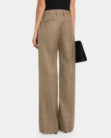 Nili Lotan Bethany Prince Of Wales Check Wool Straight-Leg Pants | Thumbnail 3 Nili Lotan Bethany Prince Of Wales Check Wool Straight-Leg Pants | Thumbnail 3