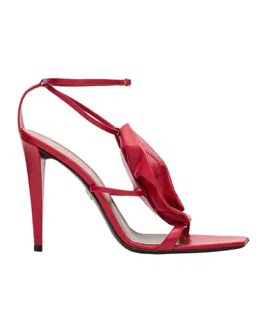 Giuseppe Zanotti 105mm Flower Metallic Leather Ankle-Strap Sandals | Thumbnail 1 Giuseppe Zanotti 105mm Flower Metallic Leather Ankle-Strap Sandals | Thumbnail 1