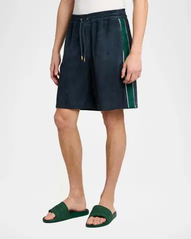 Casablanca Striped Suede Track Shorts | Thumbnail 4 Casablanca Striped Suede Track Shorts | Thumbnail 4