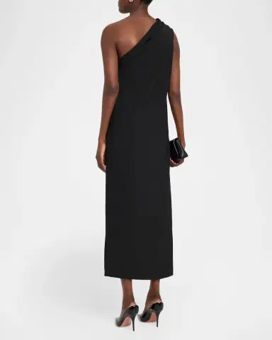 PRABAL GURUNG One-Shoulder Draped Column Dress | Thumbnail 3 PRABAL GURUNG One-Shoulder Draped Column Dress | Thumbnail 3