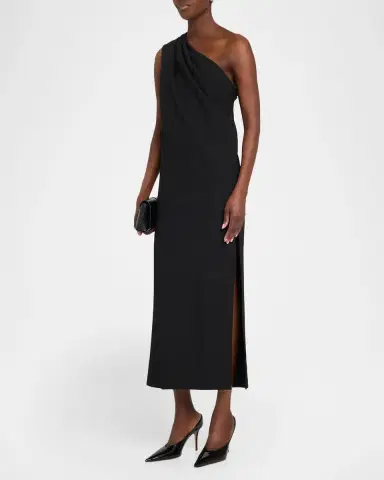 PRABAL GURUNG One-Shoulder Draped Column Dress | Thumbnail 4 PRABAL GURUNG One-Shoulder Draped Column Dress | Thumbnail 4