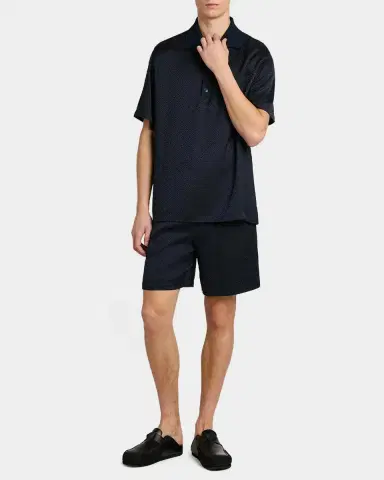 Casablanca Logo Print Knit Collar Polo Shirt | Thumbnail 2 Casablanca Logo Print Knit Collar Polo Shirt | Thumbnail 2