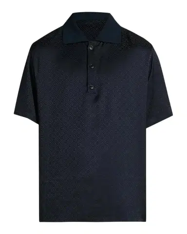 Casablanca Logo Print Knit Collar Polo Shirt | Thumbnail 1 Casablanca Logo Print Knit Collar Polo Shirt | Thumbnail 1
