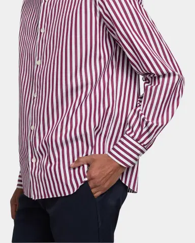 Isaia Bengal Stripe Cotton Shirt | Thumbnail 5 Isaia Bengal Stripe Cotton Shirt | Thumbnail 5