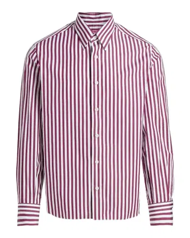 Isaia Bengal Stripe Cotton Shirt | Thumbnail 1 Isaia Bengal Stripe Cotton Shirt | Thumbnail 1