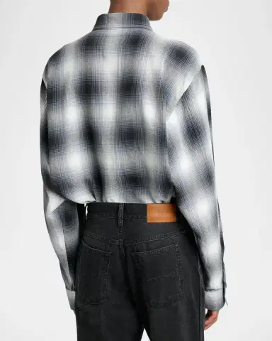 AMIRI Men's Oversized Flannel Button-Down Shirt | Thumbnail 3 AMIRI Men's Oversized Flannel Button-Down Shirt | Thumbnail 3