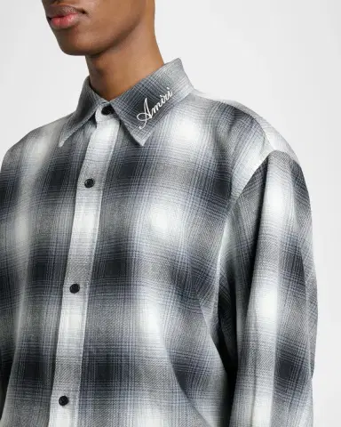 AMIRI Men's Oversized Flannel Button-Down Shirt | Thumbnail 5 AMIRI Men's Oversized Flannel Button-Down Shirt | Thumbnail 5