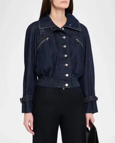 Dries Van Noten Vida Denim Aviator Jacket | Thumbnail 4 Dries Van Noten Vida Denim Aviator Jacket | Thumbnail 4