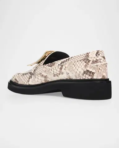 Roger Vivier Viv Rangers Snake-Printed Leather Loafers | Thumbnail 2 Roger Vivier Viv Rangers Snake-Printed Leather Loafers | Thumbnail 2