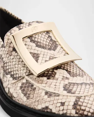 Roger Vivier Viv Rangers Snake-Printed Leather Loafers | Thumbnail 3 Roger Vivier Viv Rangers Snake-Printed Leather Loafers | Thumbnail 3