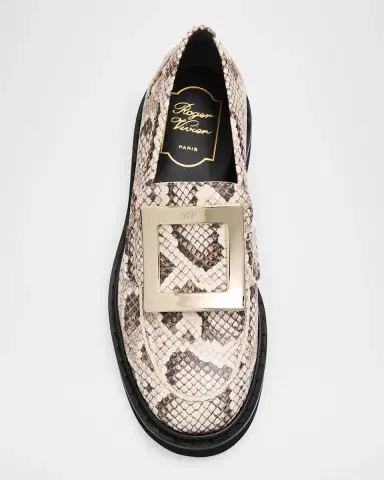 Roger Vivier Viv Rangers Snake-Printed Leather Loafers | Thumbnail 4 Roger Vivier Viv Rangers Snake-Printed Leather Loafers | Thumbnail 4