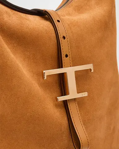 Tod's T Timeless Suede Shoulder Bag | Thumbnail 6 Tod's T Timeless Suede Shoulder Bag | Thumbnail 6