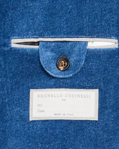 Brunello Cucinelli Men's Velvet Single-Breasted Suit Jacket | Thumbnail 6 Brunello Cucinelli Men's Velvet Single-Breasted Suit Jacket | Thumbnail 6