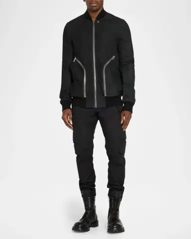 Rick Owens Men's Heizer Flight Blouson | Thumbnail 2 Rick Owens Men's Heizer Flight Blouson | Thumbnail 2