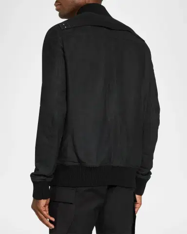 Rick Owens Men's Heizer Flight Blouson | Thumbnail 3 Rick Owens Men's Heizer Flight Blouson | Thumbnail 3