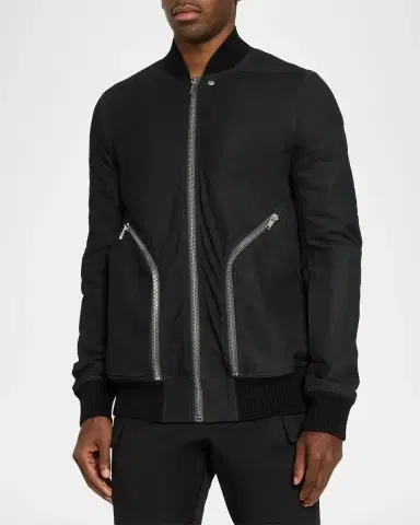 Rick Owens Men's Heizer Flight Blouson | Thumbnail 4 Rick Owens Men's Heizer Flight Blouson | Thumbnail 4