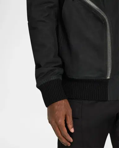 Rick Owens Men's Heizer Flight Blouson | Thumbnail 5 Rick Owens Men's Heizer Flight Blouson | Thumbnail 5