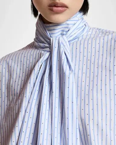 Essentiel Antwerp Kefir Tie-Neck Striped Blouse | Thumbnail 5 Essentiel Antwerp Kefir Tie-Neck Striped Blouse | Thumbnail 5