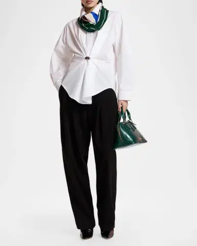 Essentiel Antwerp Kreative Oversized Button-Front Shirt | Thumbnail 2 Essentiel Antwerp Kreative Oversized Button-Front Shirt | Thumbnail 2