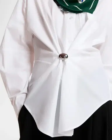Essentiel Antwerp Kreative Oversized Button-Front Shirt | Thumbnail 5 Essentiel Antwerp Kreative Oversized Button-Front Shirt | Thumbnail 5