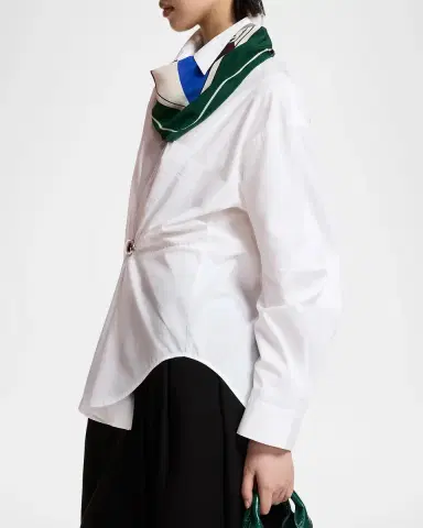 Essentiel Antwerp Kreative Oversized Button-Front Shirt | Thumbnail 6 Essentiel Antwerp Kreative Oversized Button-Front Shirt | Thumbnail 6