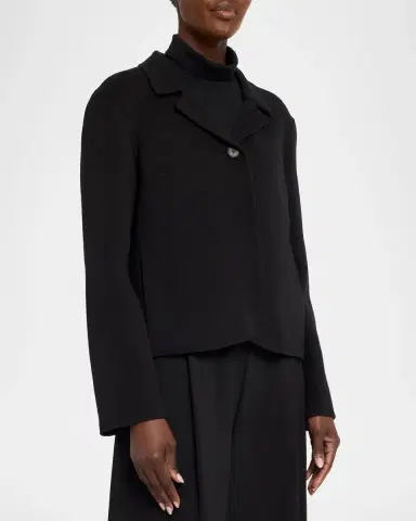 Lafayette 148 New York Boxy Wool-Cashmere Blazer | Thumbnail 4 Lafayette 148 New York Boxy Wool-Cashmere Blazer | Thumbnail 4