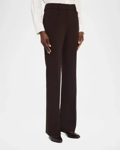 Lafayette 148 New York Reade Flare-Leg Stretch Wool Pants | Thumbnail 4 Lafayette 148 New York Reade Flare-Leg Stretch Wool Pants | Thumbnail 4