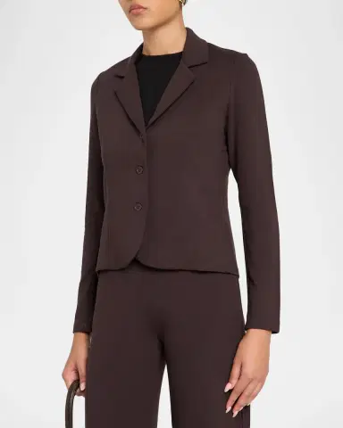 MAJESTIC FILATURES Single-Breasted French Terry Blazer | Thumbnail 4 MAJESTIC FILATURES Single-Breasted French Terry Blazer | Thumbnail 4
