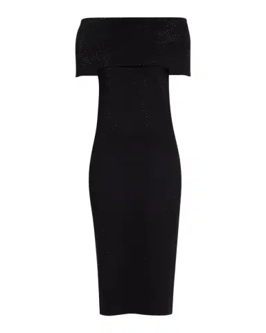 Rickie Freeman for Teri Jon Off-Shoulder Rhinestone Bodycon Midi Dress | Thumbnail 1 Rickie Freeman for Teri Jon Off-Shoulder Rhinestone Bodycon Midi Dress | Thumbnail 1