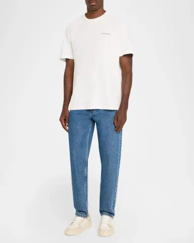 Golden Goose Men's Logo-Embroidered Crewneck T-Shirt | Thumbnail 2 Golden Goose Men's Logo-Embroidered Crewneck T-Shirt | Thumbnail 2