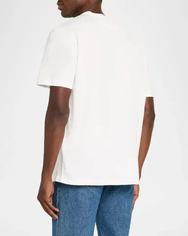 Golden Goose Men's Logo-Embroidered Crewneck T-Shirt | Thumbnail 3 Golden Goose Men's Logo-Embroidered Crewneck T-Shirt | Thumbnail 3