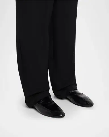 Saint Laurent Men's YSL Leather Collapsible-Heel Loafers | Thumbnail 2 Saint Laurent Men's YSL Leather Collapsible-Heel Loafers | Thumbnail 2