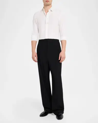 Saint Laurent Men's YSL Leather Collapsible-Heel Loafers | Thumbnail 3 Saint Laurent Men's YSL Leather Collapsible-Heel Loafers | Thumbnail 3