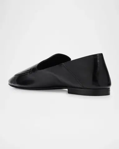 Saint Laurent Men's YSL Leather Collapsible-Heel Loafers | Thumbnail 4 Saint Laurent Men's YSL Leather Collapsible-Heel Loafers | Thumbnail 4