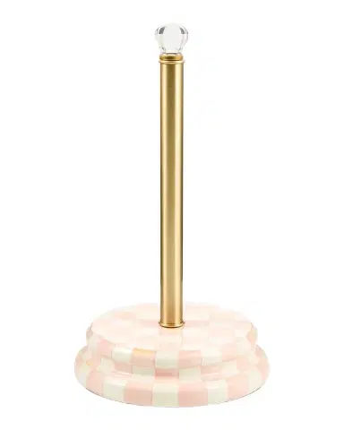 MacKenzie-Childs Rosy Check Paper Towel Holder | Thumbnail 1 MacKenzie-Childs Rosy Check Paper Towel Holder | Thumbnail 1