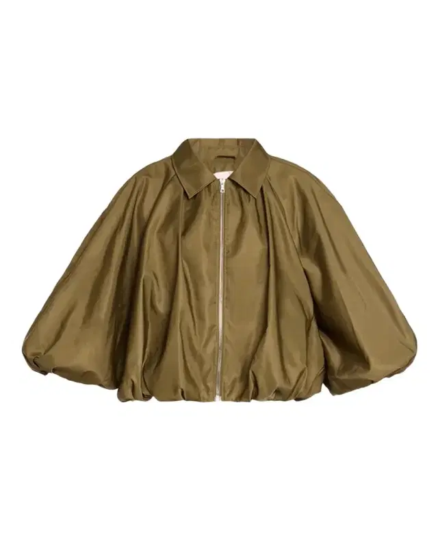 Paulina Balloon Bubble-Hem Jacket Paulina Balloon Bubble-Hem Jacket