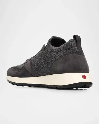 Tod's Men's Calzino Suede and Textile Elastic Drawstring Sneakers | Thumbnail 4 Tod's Men's Calzino Suede and Textile Elastic Drawstring Sneakers | Thumbnail 4