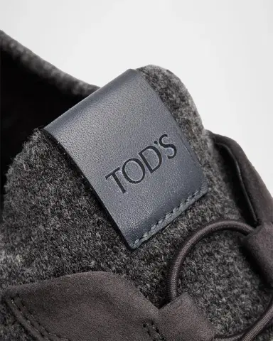 Tod's Men's Calzino Suede and Textile Elastic Drawstring Sneakers | Thumbnail 5 Tod's Men's Calzino Suede and Textile Elastic Drawstring Sneakers | Thumbnail 5