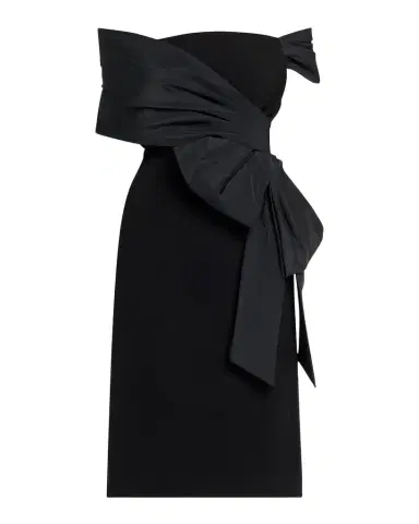 Rickie Freeman for Teri Jon Off-Shoulder Taffeta Wrap Crepe Dress | Thumbnail 1 Rickie Freeman for Teri Jon Off-Shoulder Taffeta Wrap Crepe Dress | Thumbnail 1