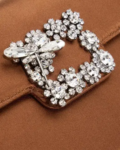 Roger Vivier Efflorescence Rhinestone Buckle Satin Clutch Bag | Thumbnail 6 Roger Vivier Efflorescence Rhinestone Buckle Satin Clutch Bag | Thumbnail 6