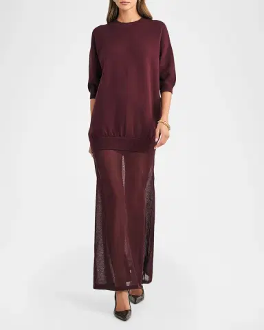 SEROYA Arwen Knit Maxi Dress | Thumbnail 4 SEROYA Arwen Knit Maxi Dress | Thumbnail 4