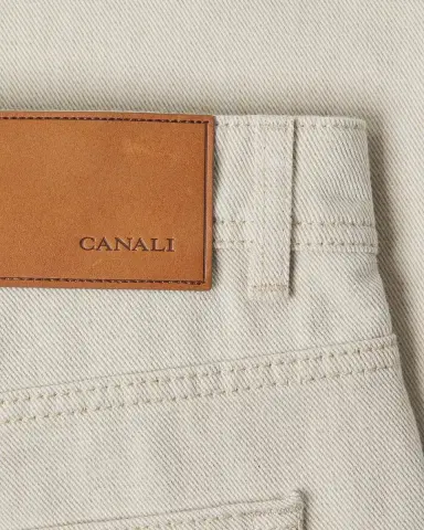 Canali Washed Modern-Fit Slim-Straight Jeans | Thumbnail 5 Canali Washed Modern-Fit Slim-Straight Jeans | Thumbnail 5