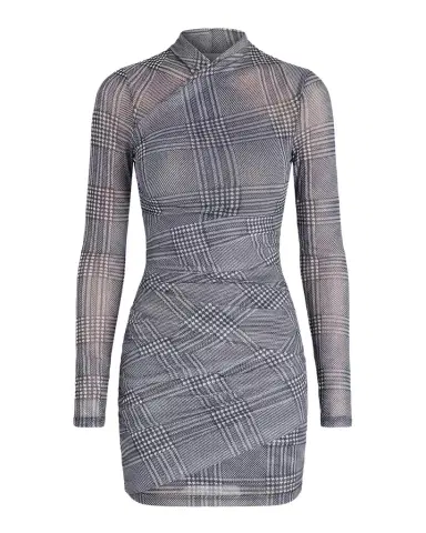 SEROYA Moxey Ruched Mesh Mini Dress | Thumbnail 1 SEROYA Moxey Ruched Mesh Mini Dress | Thumbnail 1