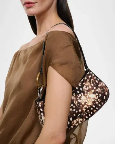 Staud Ollie Fawn-Print Calf Hair Shoulder Bag | Thumbnail 2 Staud Ollie Fawn-Print Calf Hair Shoulder Bag | Thumbnail 2