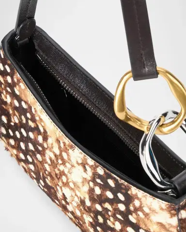Staud Ollie Fawn-Print Calf Hair Shoulder Bag | Thumbnail 3 Staud Ollie Fawn-Print Calf Hair Shoulder Bag | Thumbnail 3