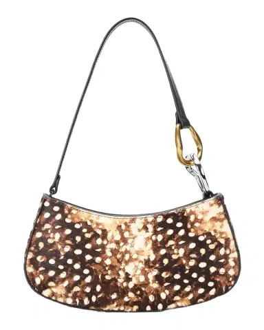 Staud Ollie Fawn-Print Calf Hair Shoulder Bag | Thumbnail 1 Staud Ollie Fawn-Print Calf Hair Shoulder Bag | Thumbnail 1