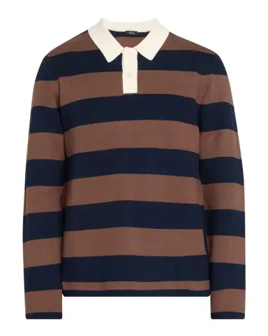 RAILS Men's Luther Striped Cotton Rugby Polo Sweater | Thumbnail 1 RAILS Men's Luther Striped Cotton Rugby Polo Sweater | Thumbnail 1