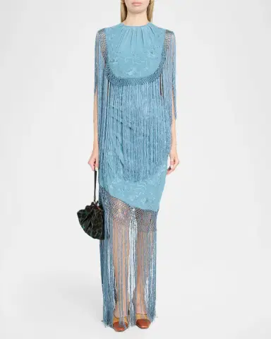 Ulla Johnson Nerine Floral Silk Fringe Dress | Thumbnail 2 Ulla Johnson Nerine Floral Silk Fringe Dress | Thumbnail 2