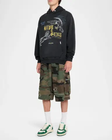 Represent Men's Graphic Stretch-Cotton Hoodie | Thumbnail 2 Represent Men's Graphic Stretch-Cotton Hoodie | Thumbnail 2